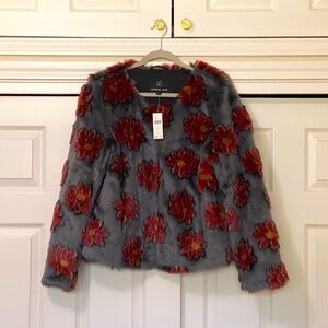 Unreal Fur x Anthropologie Moonflower Faux Fur Jacket - Size Large